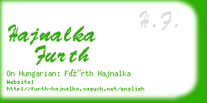 hajnalka furth business card